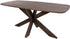 Eetkamertafel deens ovaal - 220x100x76cm - massief acaciahout marron brown