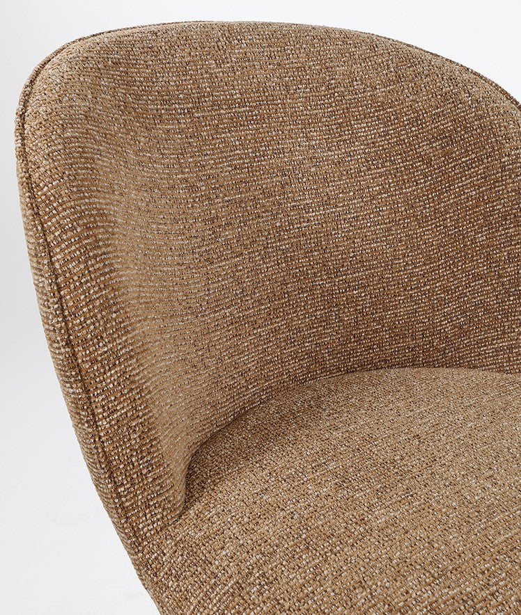Kate eetkamer stoel met draaipoot 360 - offwhite poot/ autumn