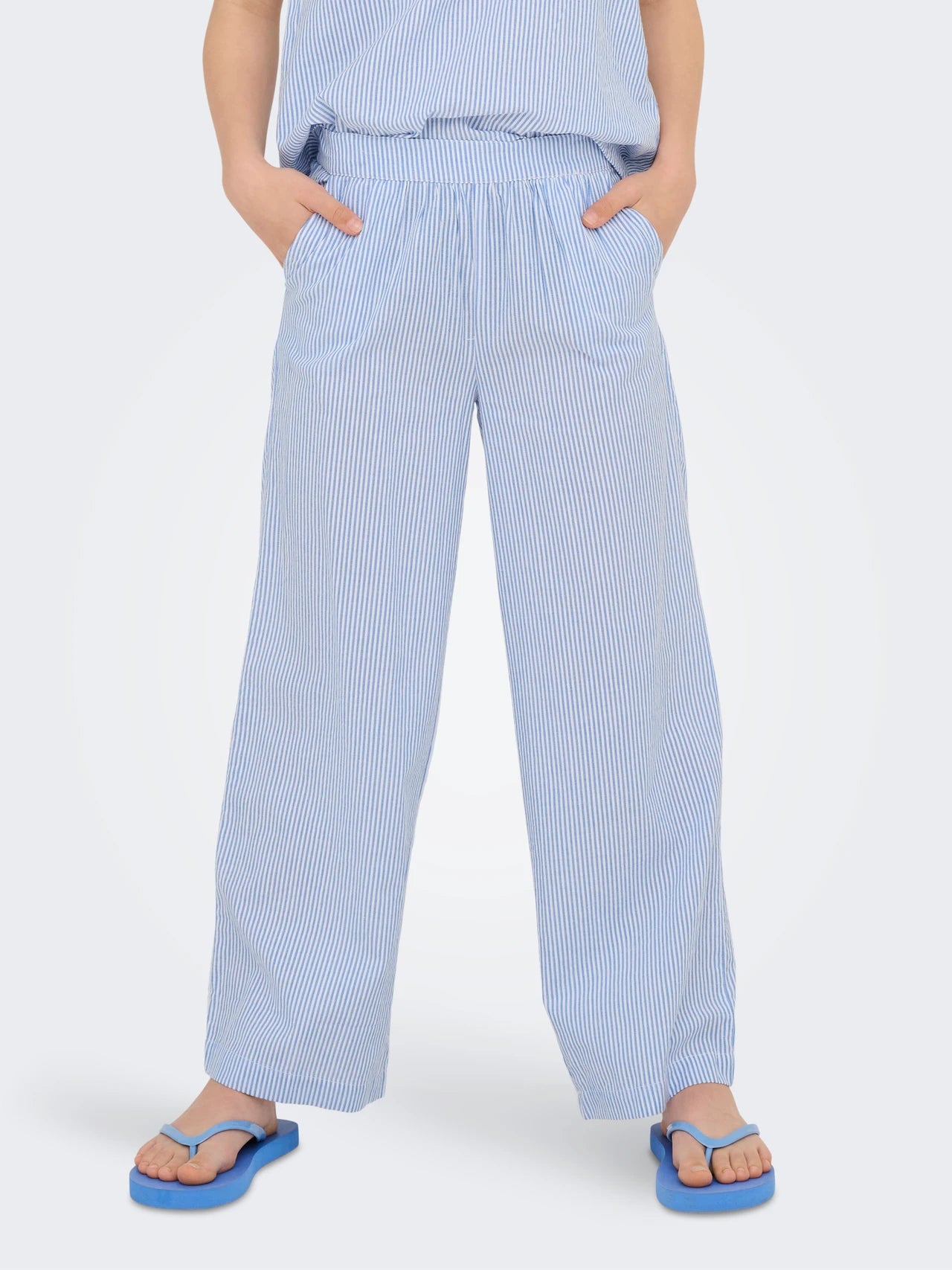 ONLY Girls KOGSMILLA broek - cloud dancer/clear sky - 134