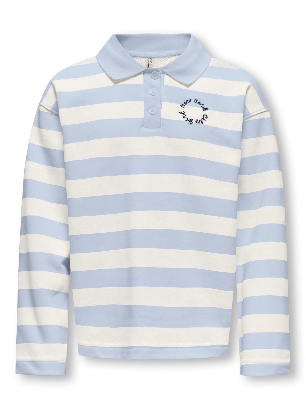 ONLY Girls KOGESTHER LS T-shirt - soft chambray/white alyssum - 122/128