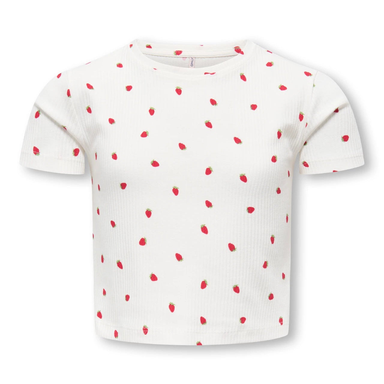 ONLY Girls KOGBELLA T-shirt - cloud dancer/strawberries - 146/152