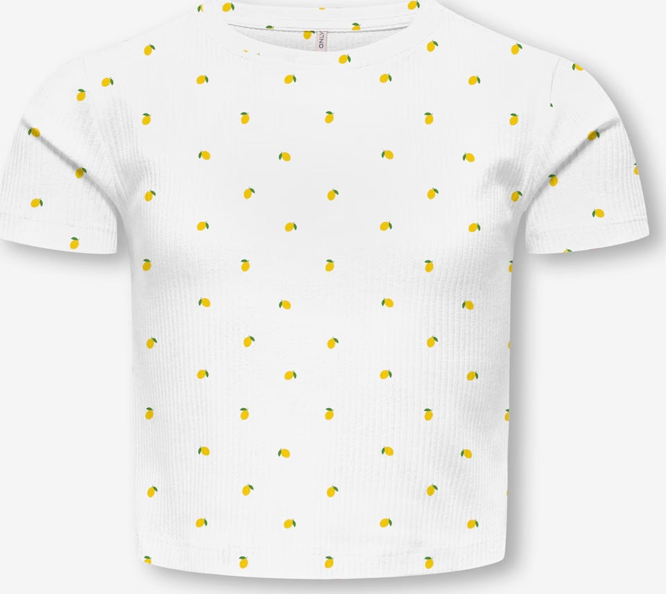 ONLY Girls KOGBELLA T-shirt - cloud dancer/lemons - 122/128