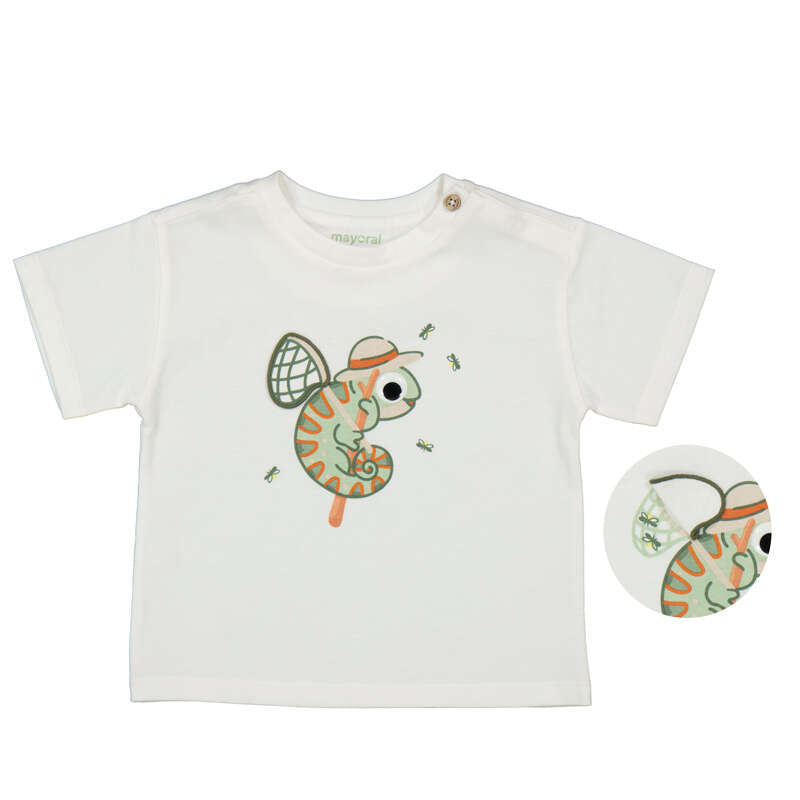 MAYORAL B shirt applique - cream - 18M