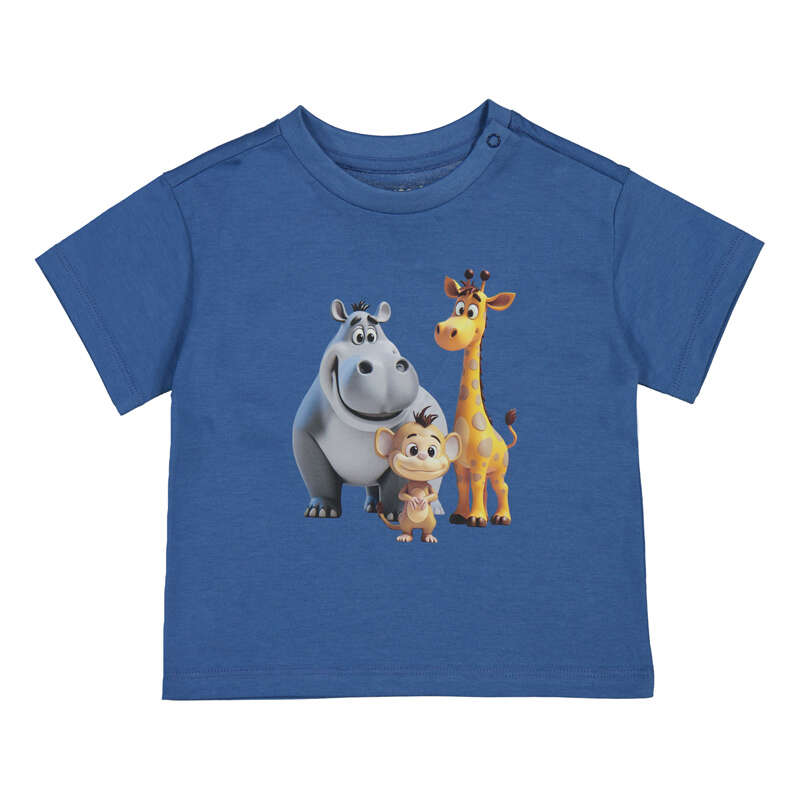 MAYORAL B T-shirt animal - cobalt - 18M