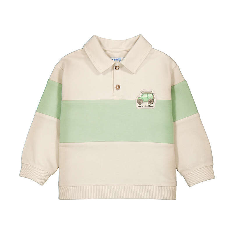 MAYORAL B polo pullover - hemp - 12M
