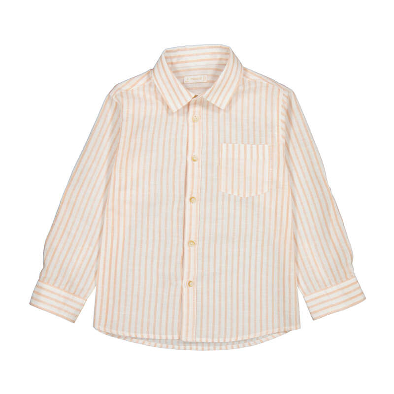 MAYORAL B LS linen shirt - peach - 8