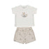 MAYORAL LAYETTE B shorts & T-shirt set - col. Mole - 6/9