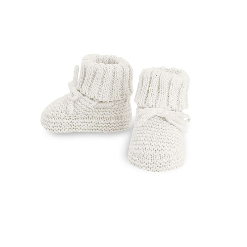 MAYORAL LAYETTE B knit booties - pottery - 3M