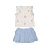 MAYORAL G tulle skirt set - sky - 12M