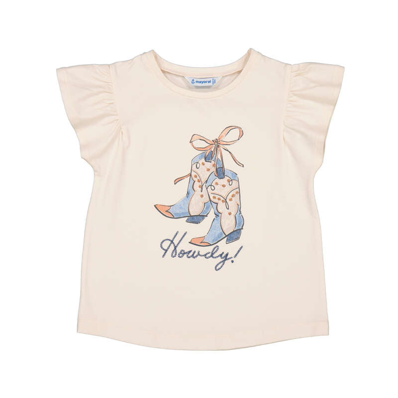 MAYORAL G T-shirt - salmon - 5