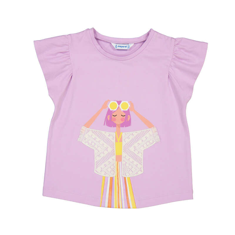 MAYORAL G T-shirt - lilac - 5