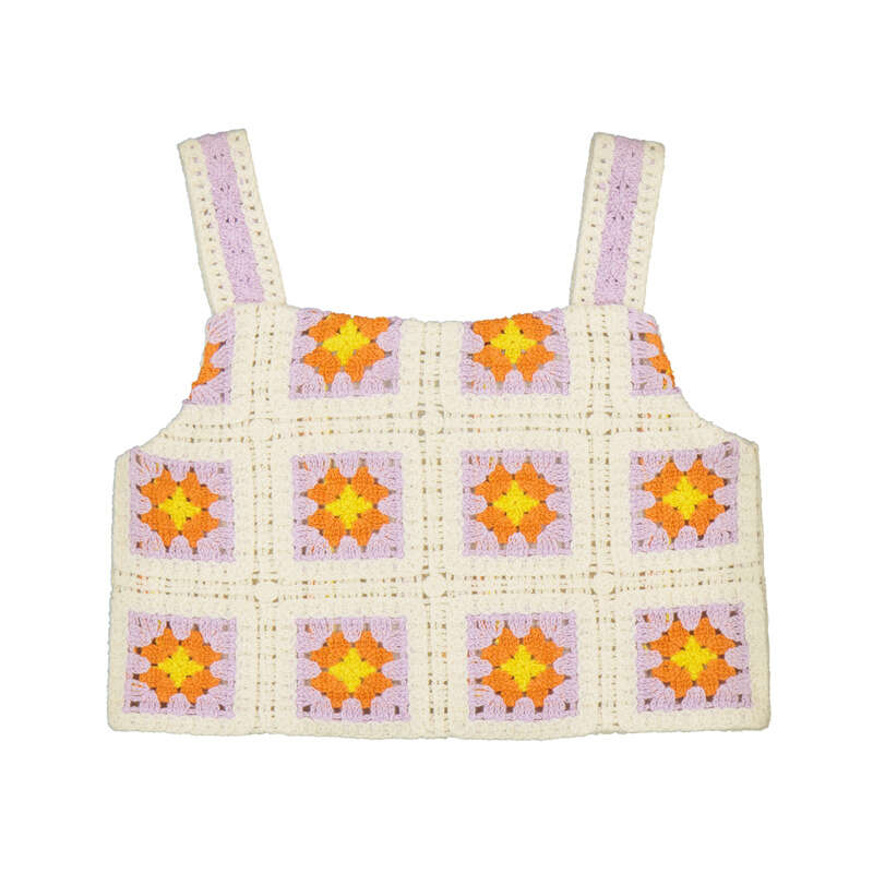 MAYORAL G crochet top - bone - 7