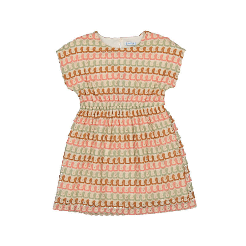 MAYORAL G knitted kleedje - tangerine - 4