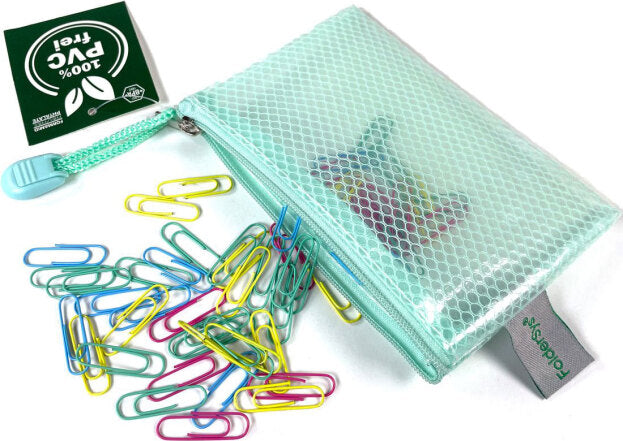 FOLDERSYS Opbergtas A7 m/rits - pastelgroen