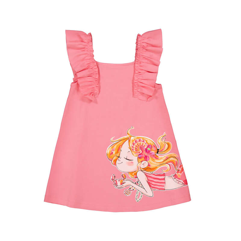 MAYORAL G flounces kleedje - geranium - 7