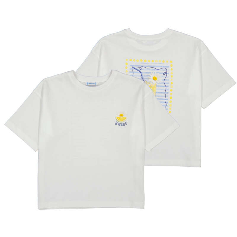 MAYORAL G printed T-shirt - white - 14