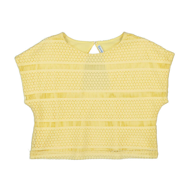 MAYORAL G crochet top - vanilla - 14