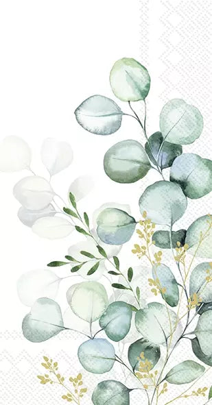 IHR Servetten buffet 42x33cm - Eucalyptus bouquet gold 3909811609