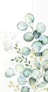 IHR Servetten buffet 42x33cm - Eucalyptus bouquet gold 3909811609