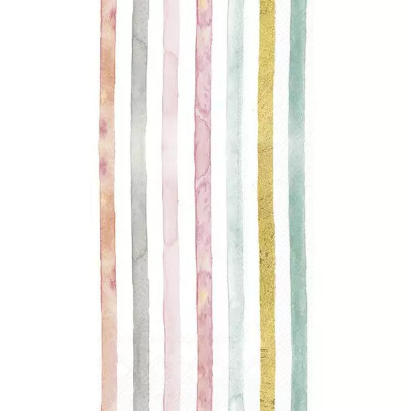 IHR servetten buffet 42x33cm - Flamingo fever stripe rose 3967111550