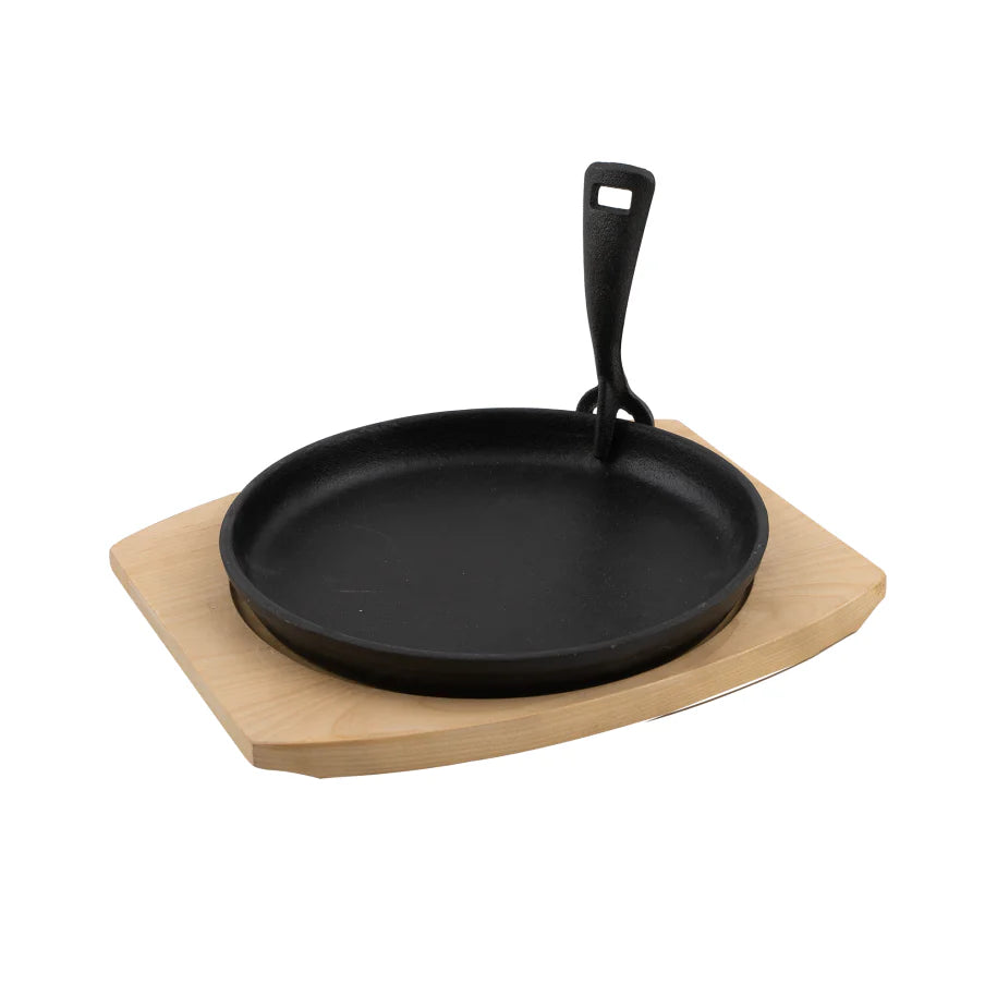 BARBECOOK Gietijzeren grillpan m/onderlegger