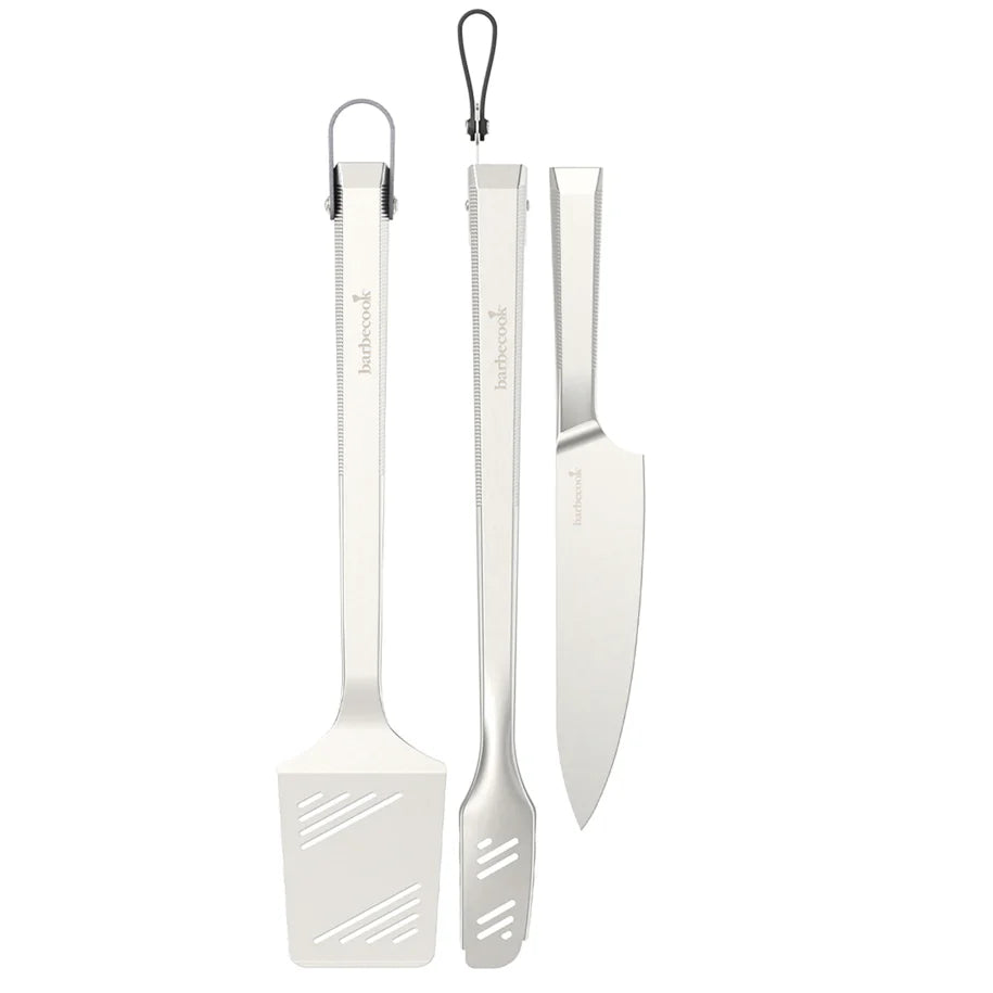 BARBECOOK Premium set m/spatel + chef mes + tang