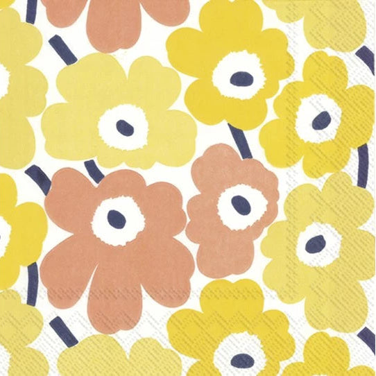 IHR Servetten buffet 42x33cm - Marimekko Mini unikot yellow 3112911770