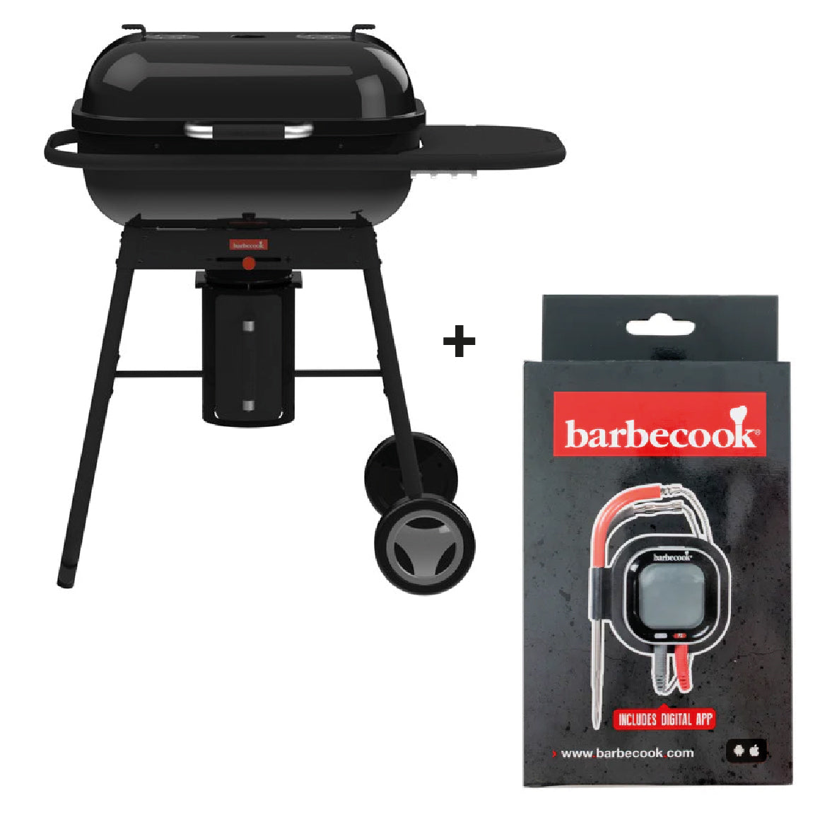 BARBECOOK Magnus comfort houtskool barbecue - 105x64x110cm - zwart BCPRO136