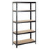 PRACTO rek Heavy Duty 180x90x40 175kg - 5 legborden - Zwart