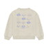 DAILY7 girls sweater - creme grey melange - 110