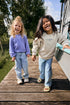 DAILY7 girls sweater - creme grey melange - 128
