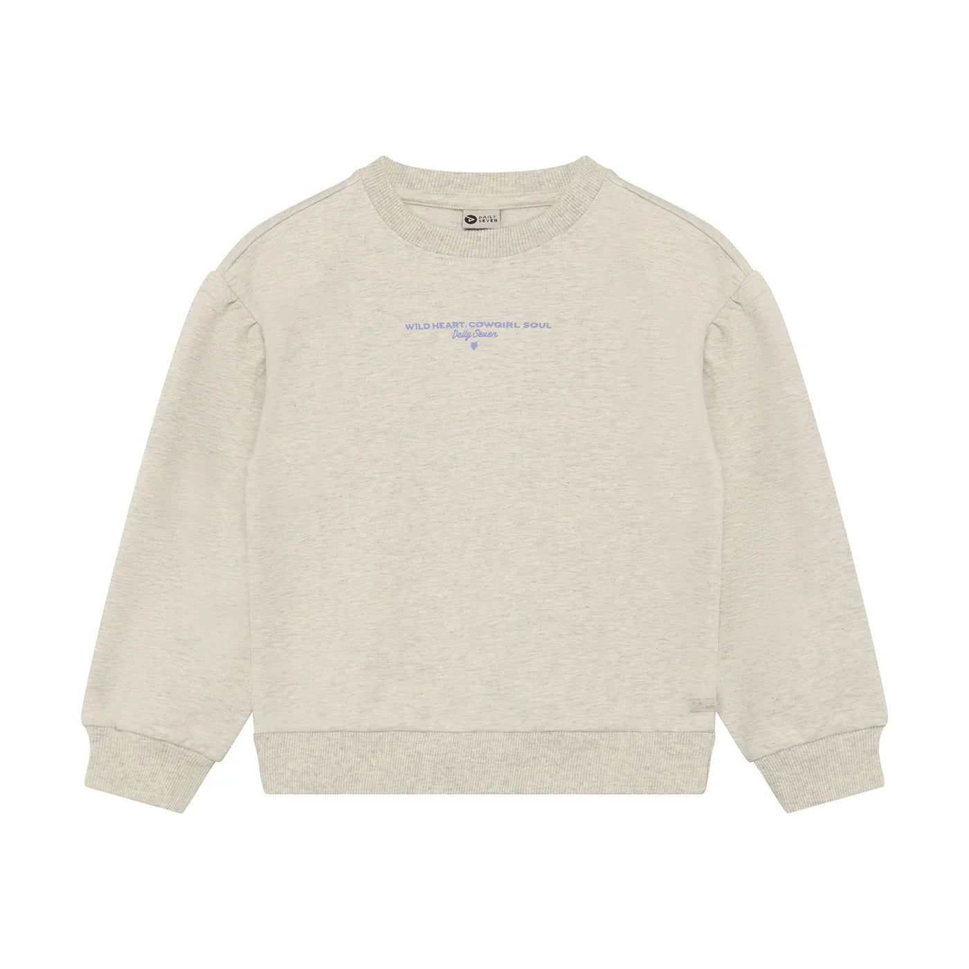 DAILY7 girls sweater - creme grey melange - 98