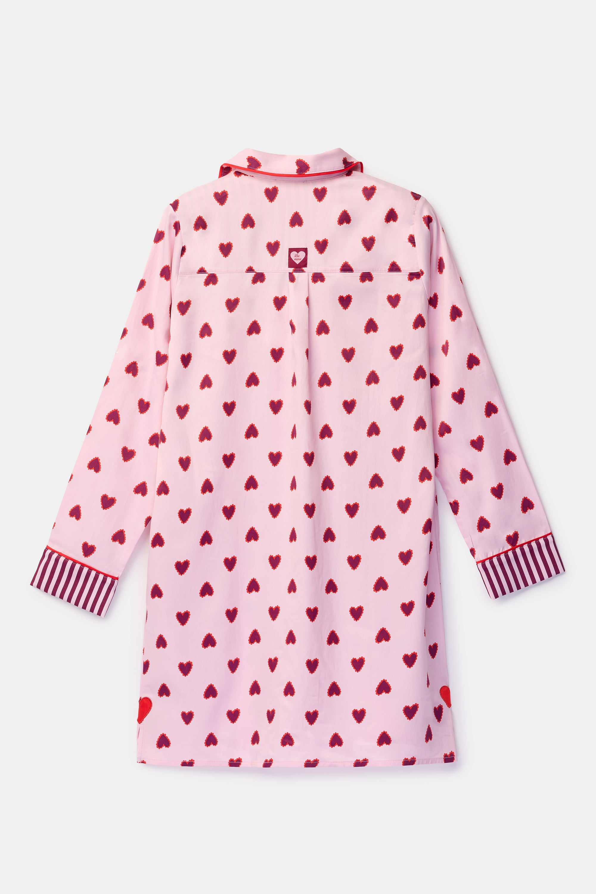 WOODY Slaapkleedje - roze hartjes - XS