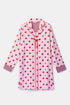 WOODY Slaapkleedje - roze hartjes - XL