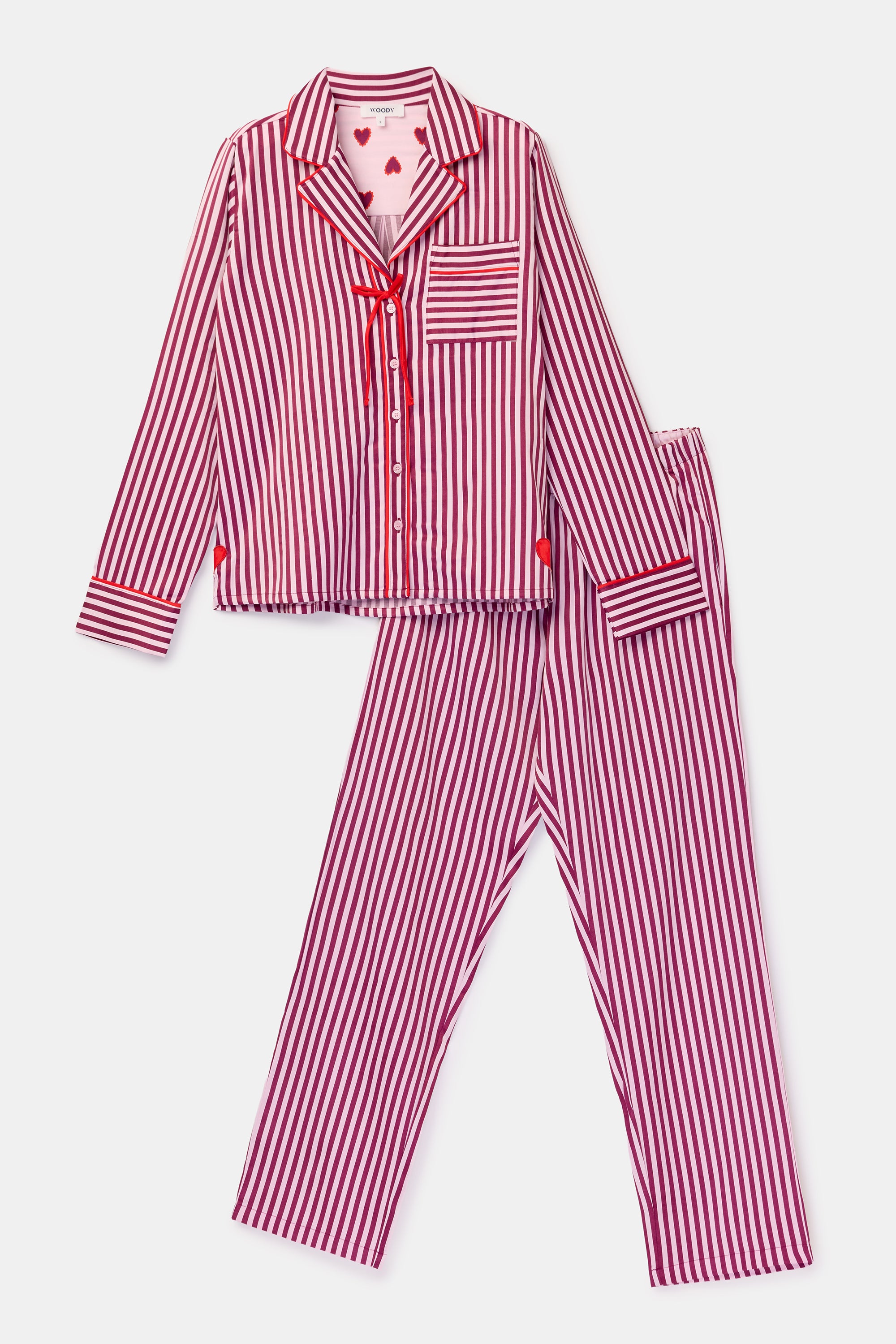 WOODY Dames pyjama - roze - XL