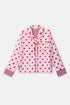 WOODY Dames pyjama kort - roze - XS