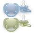 AVENT Fopspeen +0m soft lichtblauw/groen