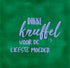 YETT Tegeltje - Dikke knuffel voor de liefste moeder - hardgroen/lila