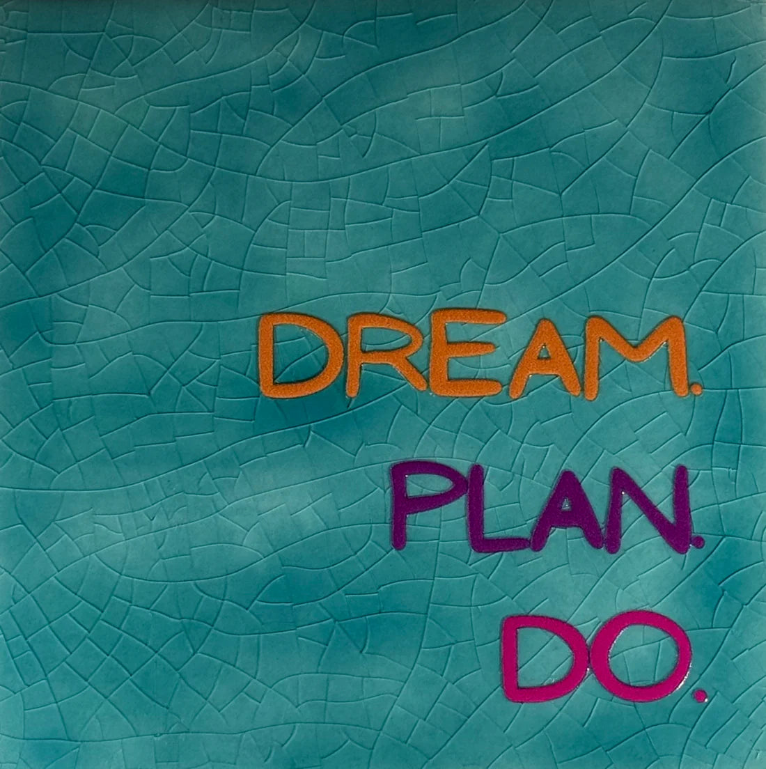 YETT Tegeltje - Dream plan do nieuw - groen/oranje