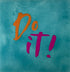 YETT Tegeltje - Do it - groen/oranje