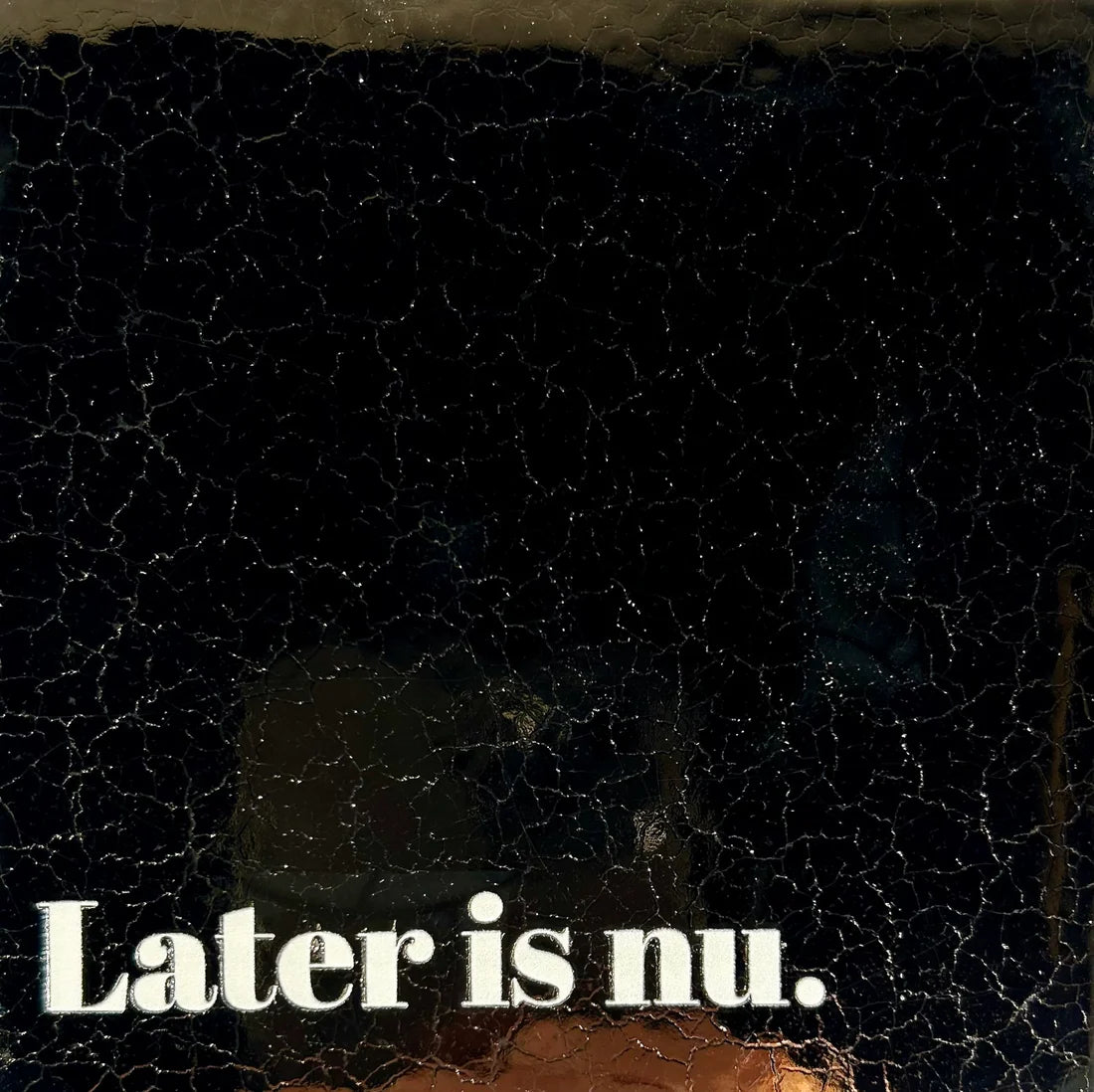 YETT Tegeltje - Later is nu - goud/creme