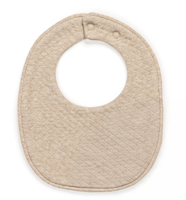 LIVING NATURE Bavet newborn m/drukknop - camel/beige