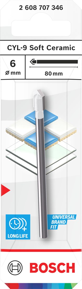 BOSCH Ceramic boor CYL-9 - 6x80mm