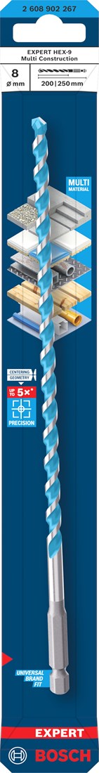 BOSCH Boor HEX-9 Multiconstruction - 8x200x250mm