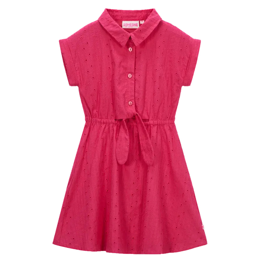 SOMEONE G Rien kleedje - dark pink - 116 RIENSG51J