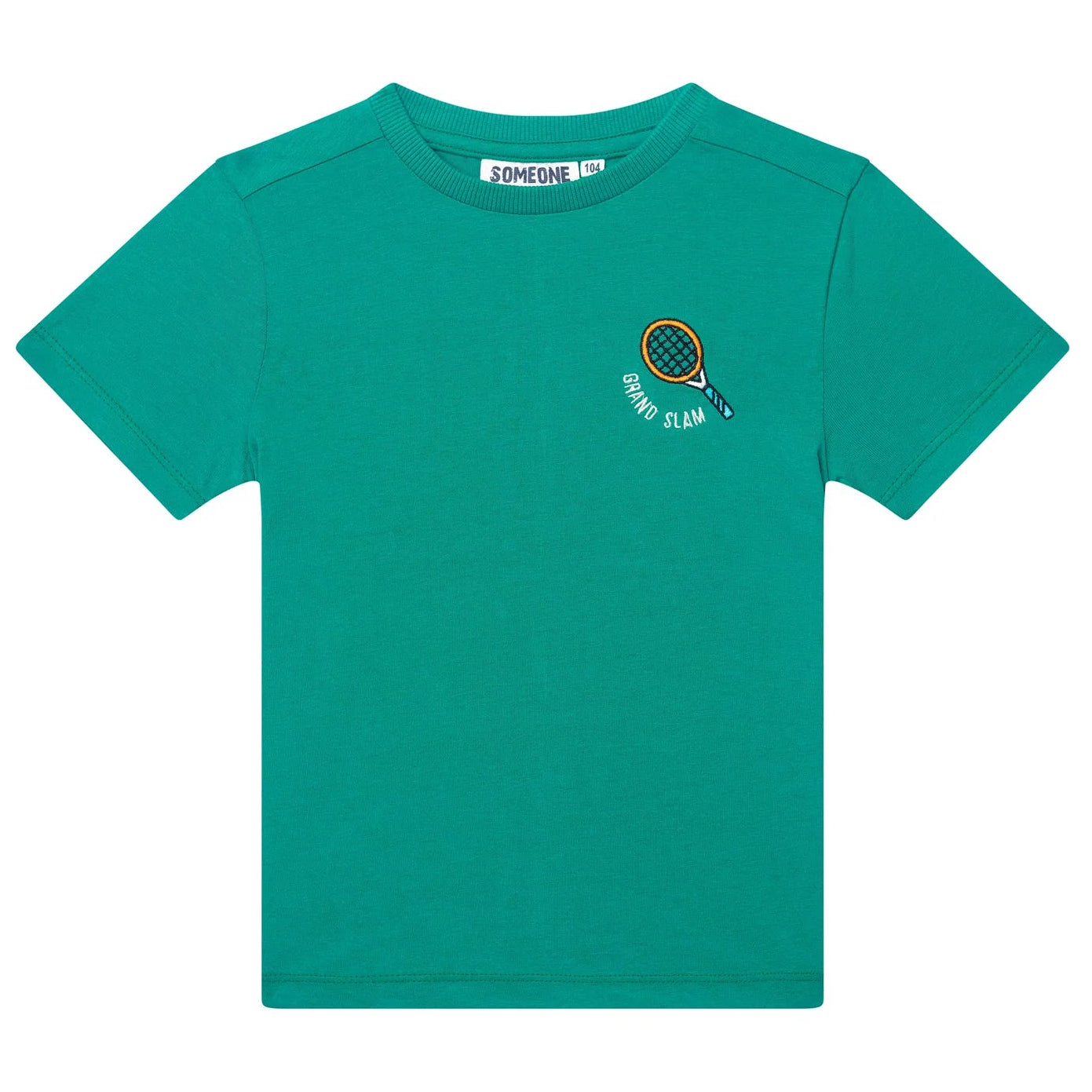 SOMEONE B Backhand t-shirt - medium green - 140 BACKHANDSB02B