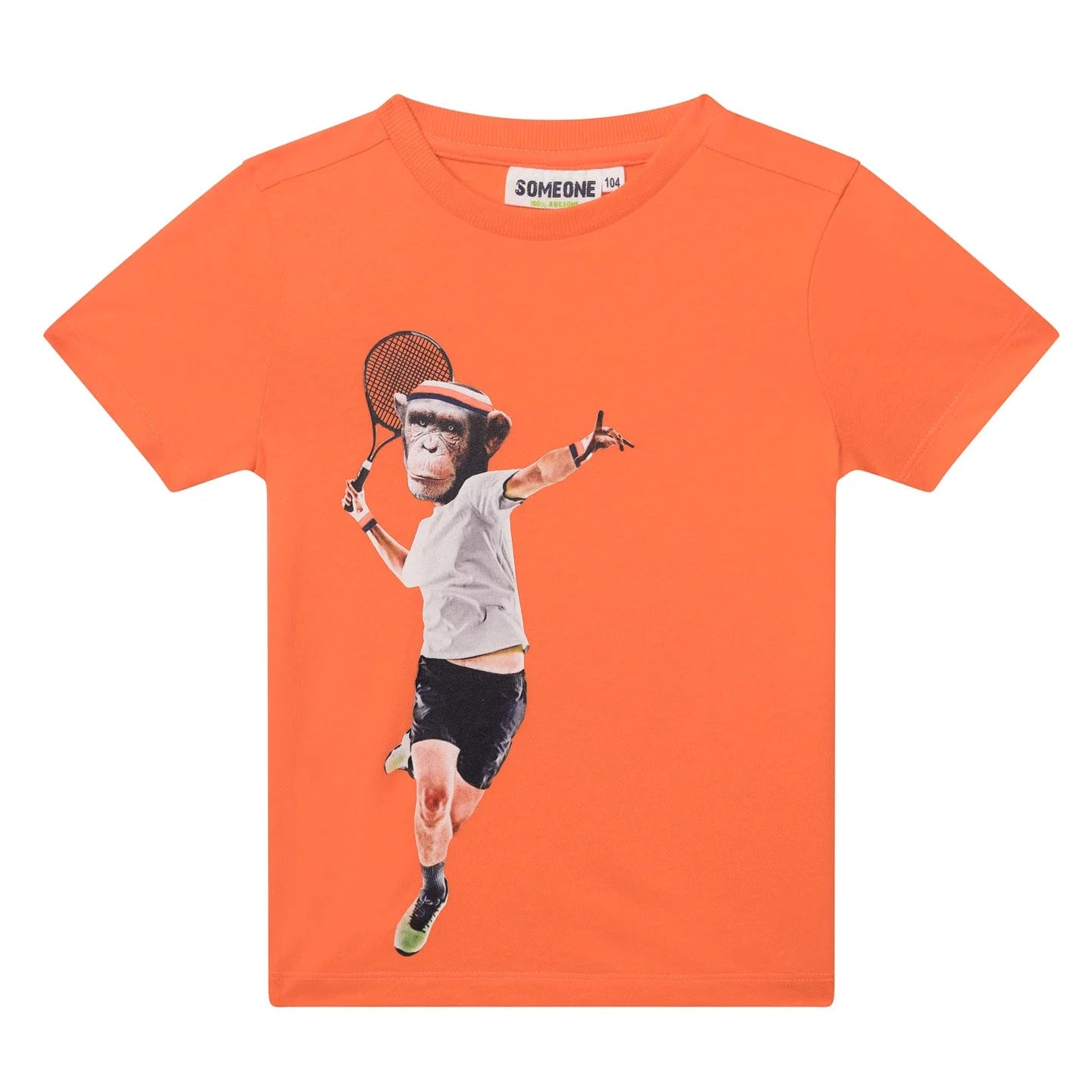 SOMEONE B Backhand t-shirt - bright orange - 92 BACKHANDSB02C