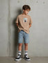 SOMEONE B Leon t-shirt - dark beige - 134 LEONB02E