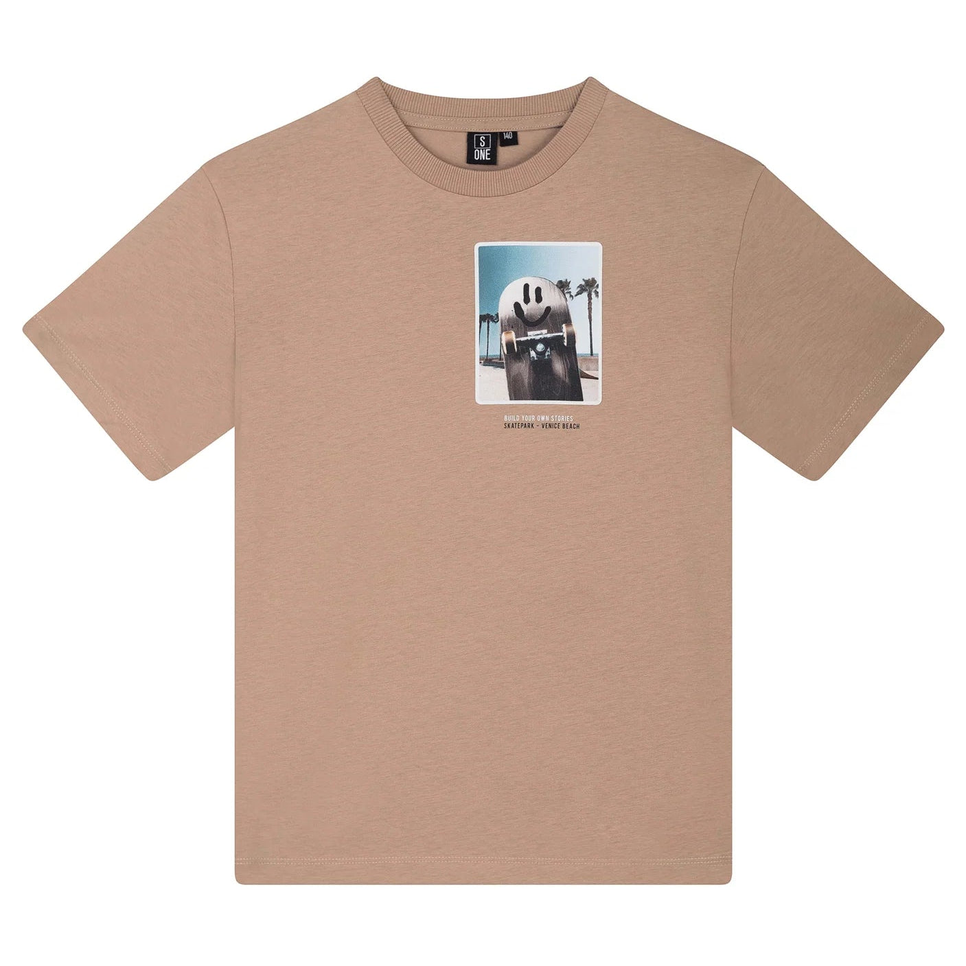 SOMEONE B Leon t-shirt - dark beige - 140 LEONB02E