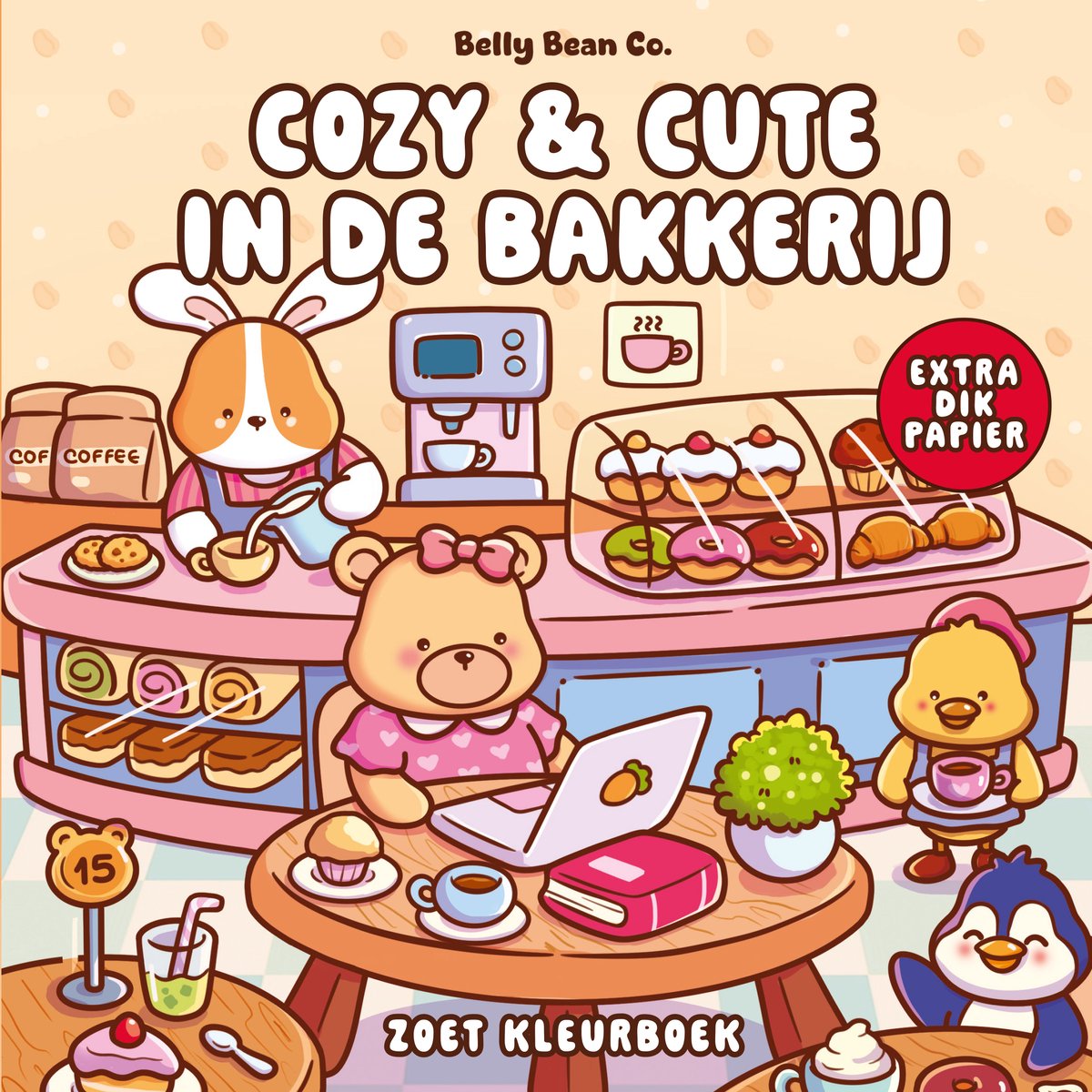 Cozy & cute in de bakkerij - Kleurboek
